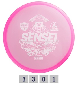 Discgolf Putter PREMIUM SENSEI 3/3/0/1 Pink